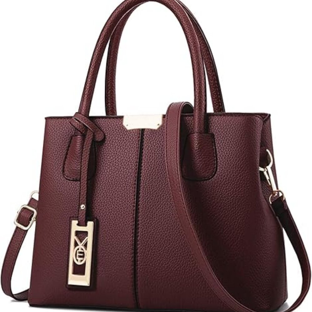 Women’s Shoulder Tote Satchel • Top Handle Handbag